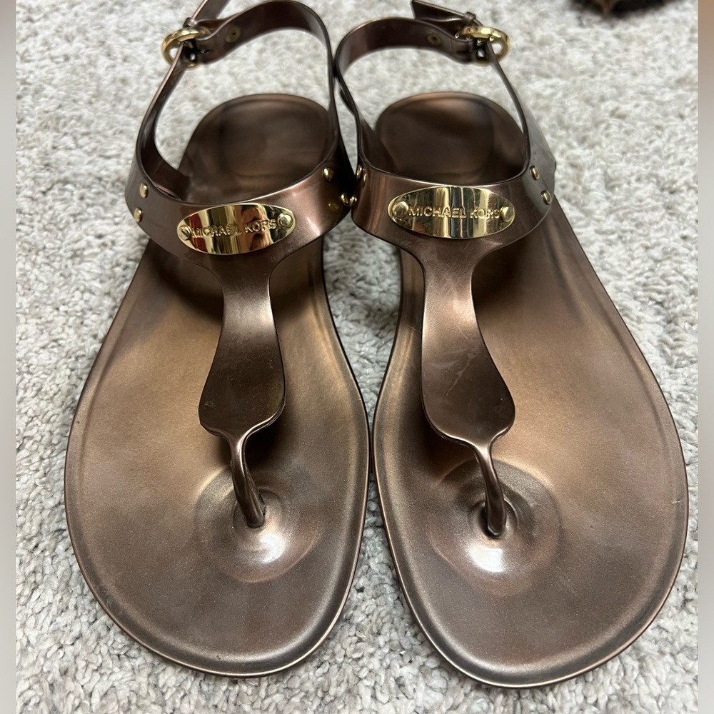 Michael Kors Jelly Sandal Bronze